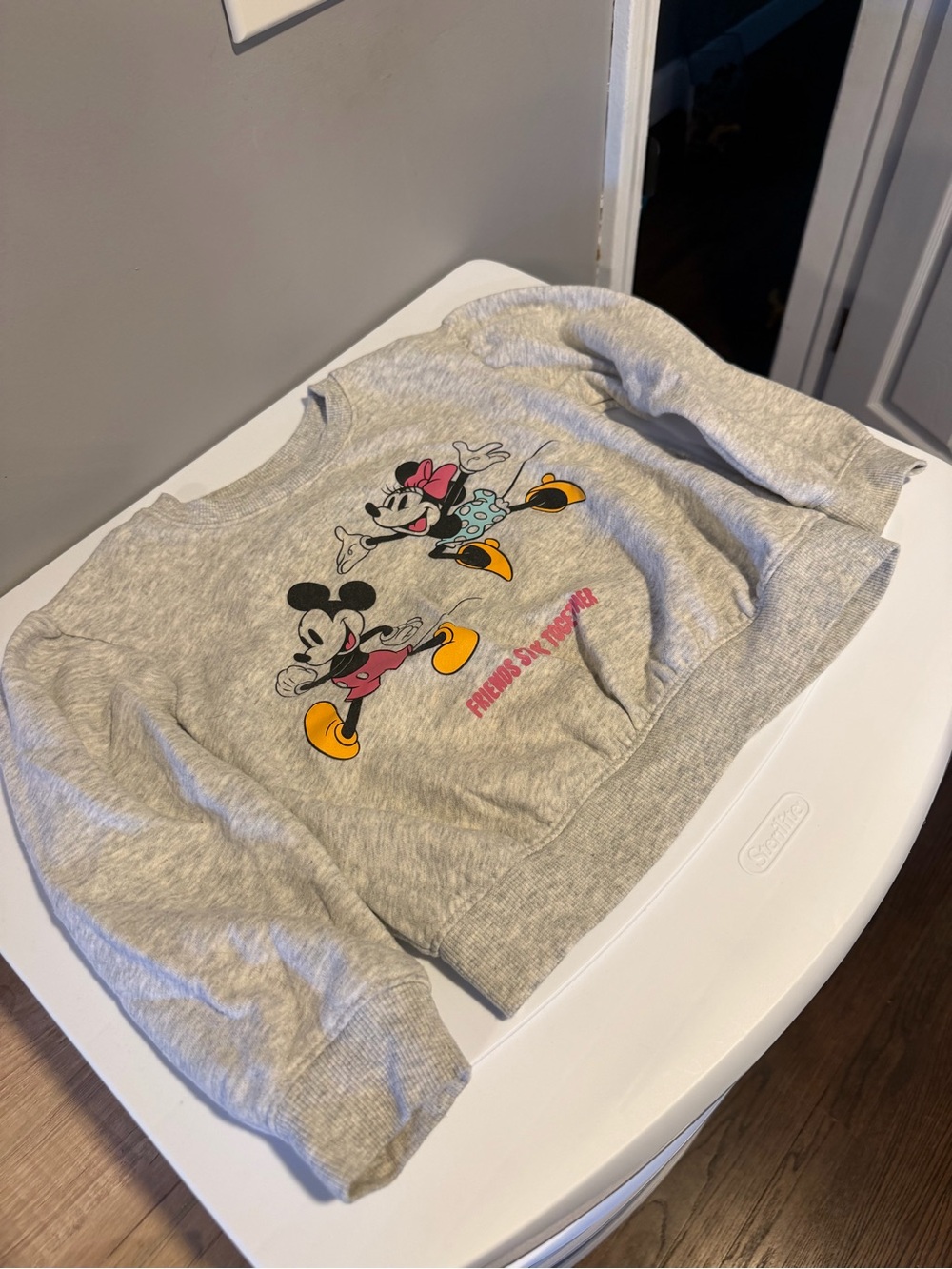 Jumping Beans Disney Toddler Fleece Sweatshirt Size 5T Front and Back Design